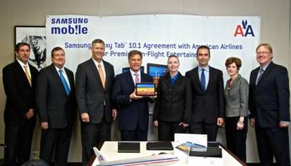 三星移動(dòng)與美國航空達(dá)成戰(zhàn)略合作，開啟機(jī)上移動(dòng)設(shè)備銷售新篇章